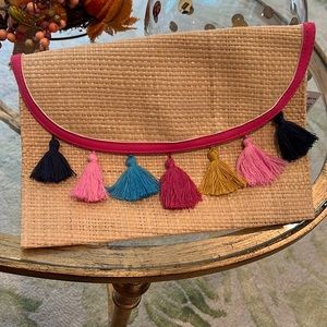 NWT clutch with tassels